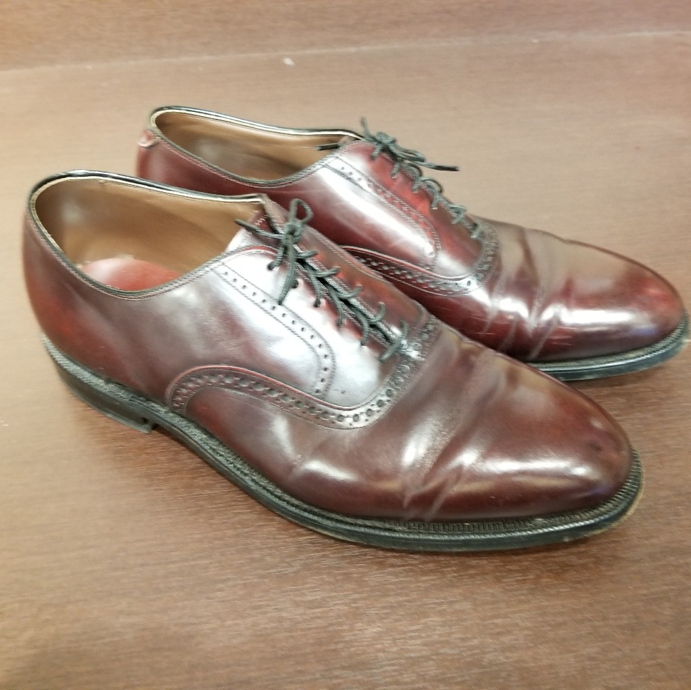 Johnston & Murphy VTG burgundy oxfords 12D